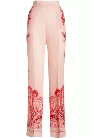 Etro Paisley-print silk trousers