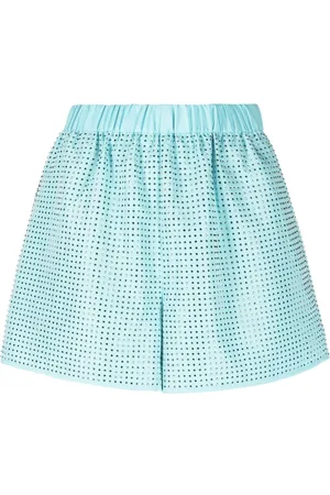 Self-Portrait Rhinestone-embellished shorts