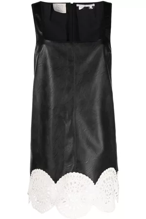 Stella McCartney Broderie anglaise-trim sleeveless minidress