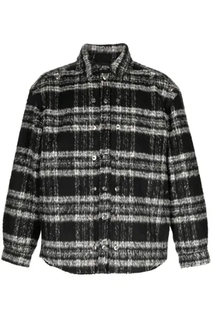 Y / PROJECT Textured stripe-pattern shirt jacket