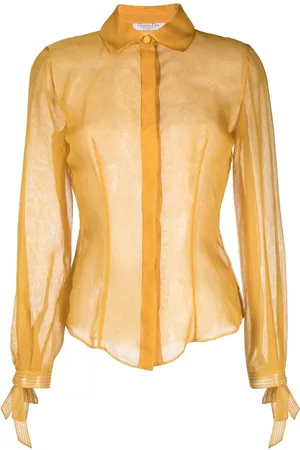 Dior 1999 bow-cuff silk shirt