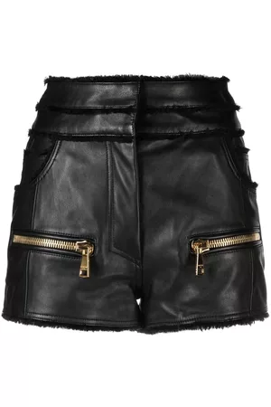 Manokhi high-waisted Leather Shorts - Farfetch