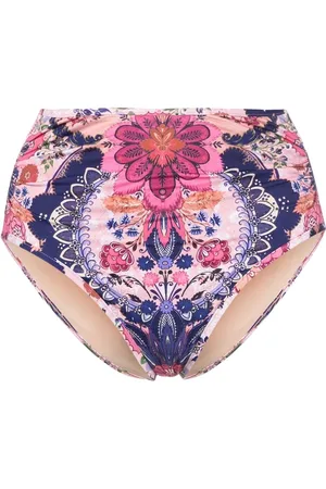 ZIMMERMANN Laurel floral-print bikini bottoms