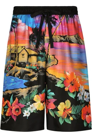 Dolce & Gabbana Graphic-print oversize shorts