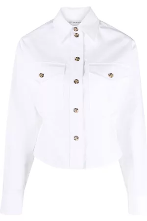 Victoria Beckham Cropped cotton shirt