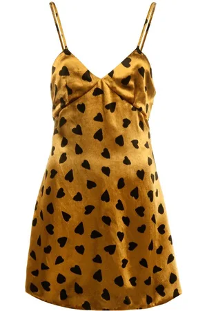 Saint Laurent All-over heart-print dress