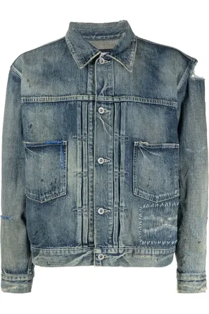 NEIGHBORHOOD Distressed-effect denim jacket