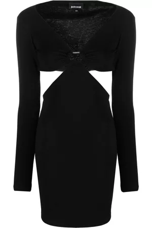 Roberto Cavalli Cut-out long-sleeved mini dress