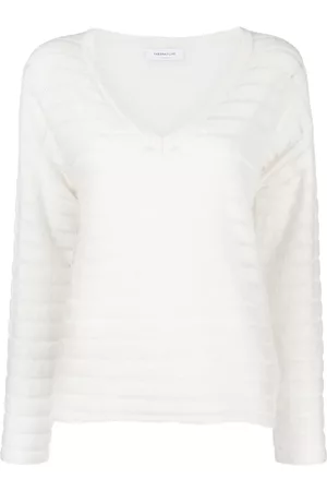 Fabiana Filippi Striped V-neck knit jumper