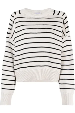 Brunello Cucinelli Striped cotton jumper