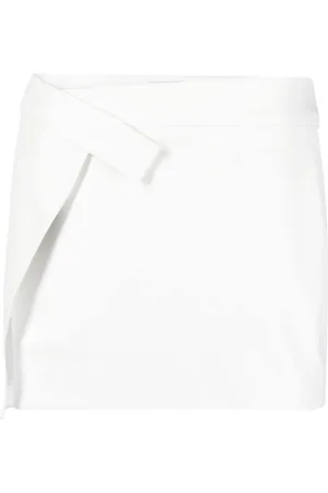 The Attico Cloe wrap mini skirt