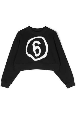 Maison Margiela Logo-print cropped sweatshirt