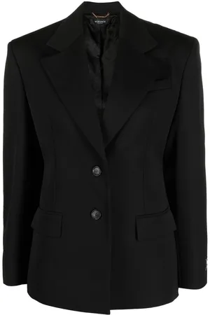 VERSACE Single-breasted wool blazer