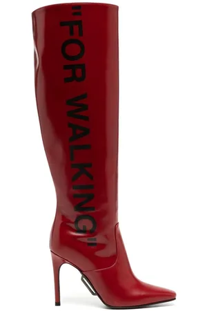 OFF-WHITE Knee-high 'For Walking' boots