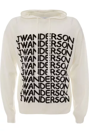J.W.Anderson Intarsia-logo long-sleeve hoodie