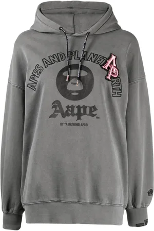A Bathing Ape Logo-patch graphic hoodie