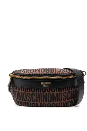 Moschino Jacquard-logo motif belt bag