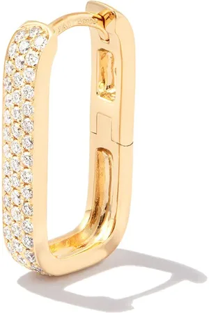 JACQUIE AICHE 14kt yellow Mini Rectangle diamond earring