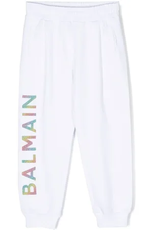 Balmain Logo-print elasticated tracks pants