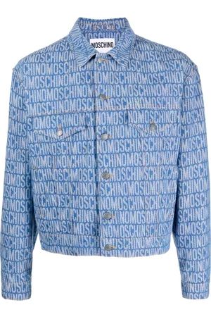 Moschino Blue Jacquard Denim Jacket