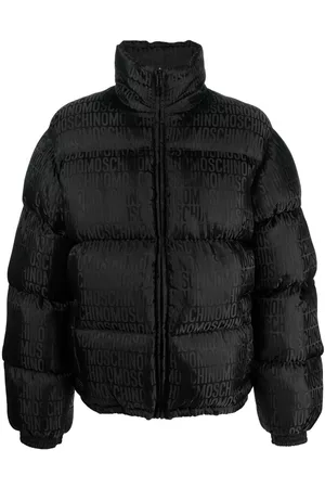 Moschino All-over logo print padded jacket