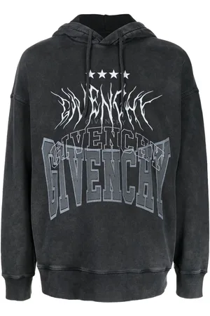 Givenchy Logo embroidery drawstring hoodie