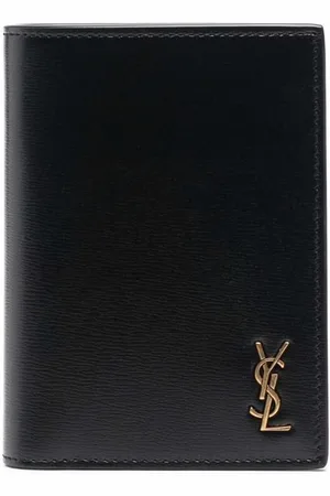 Saint Laurent Logo plaque billfold cardholder