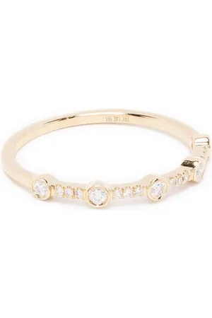 EF Collection 14kt yellow diamond stack ring