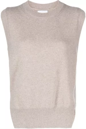 Barrie Iconic sleeveless cashmere jumper