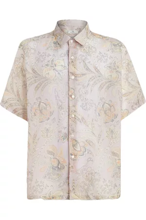 Etro Floral-print short-sleeved shirt
