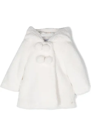 Tartine Et Chocolat Hooded faux-fur coat
