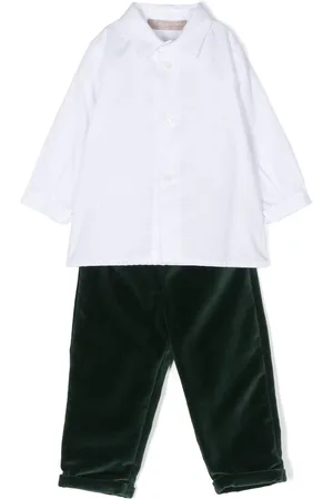 LA STUPENDERIA Two-tone shirt and trouser set