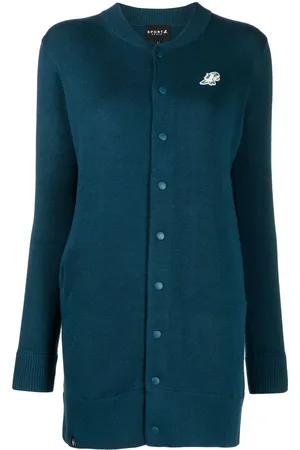 AGNÈS B. Dinosaur-patch cardigan dress