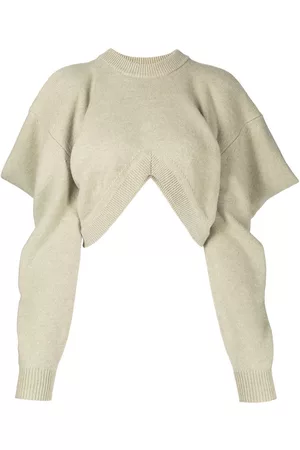 Alexander Wang Draped-sleeve knit jumper