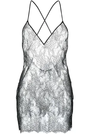 MAISON CLOSE Rendez-Vous floral-lace short dress