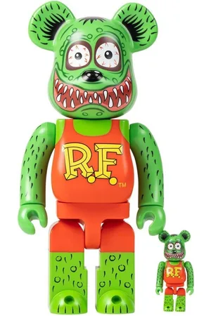 MEDICOM TOY BE@RBRICK Rat Rink 100% and 400% figure set