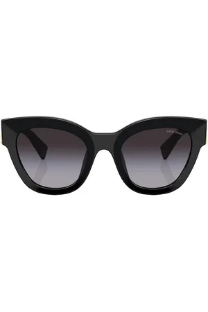 Miu Miu Eyewear Cat-Eye Frame tinted-lenses Sunglasses - Black