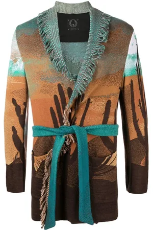 Tonello Men Jackets - Graphic-print belted jacket