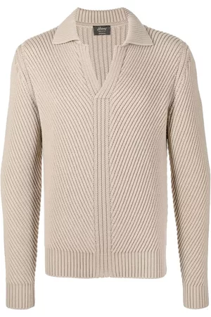 BRIONI V-neck ribbed-knit jumper