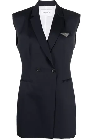 Fabiana Filippi Sleeveless merino-wool blazer
