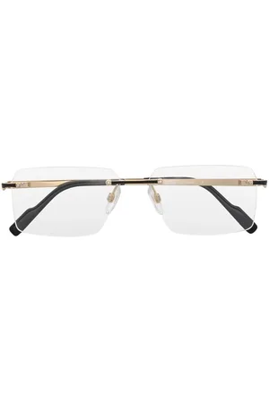 Cazal Men Sunglasses - Metallic panel rectangle glasses