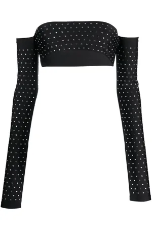 The Andamane Studded off-shoulder top