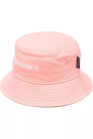 Palm Angels Logo-embroidered bucket hat