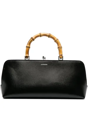 Jil Sander Goji bamboo-handle leather bag