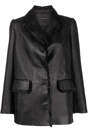 SHIATZY CHEN Metallic fringed-trim blazer