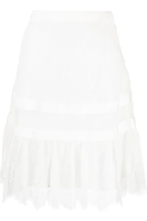 SHIATZY CHEN Lace knee-length skirt