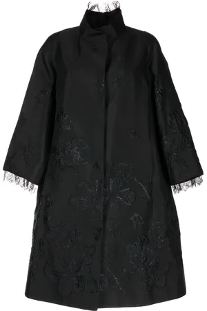 SHIATZY CHEN Lace-collar embroidered coat
