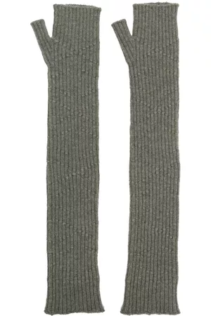 Barrie Long knit fingerless gloves