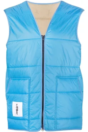 MACKINTOSH Patch-detail V-neck gilet