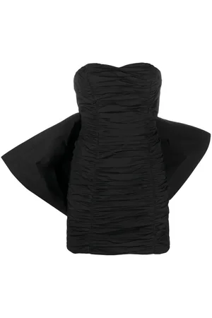 ROTATE Bow-detail pleated minidress